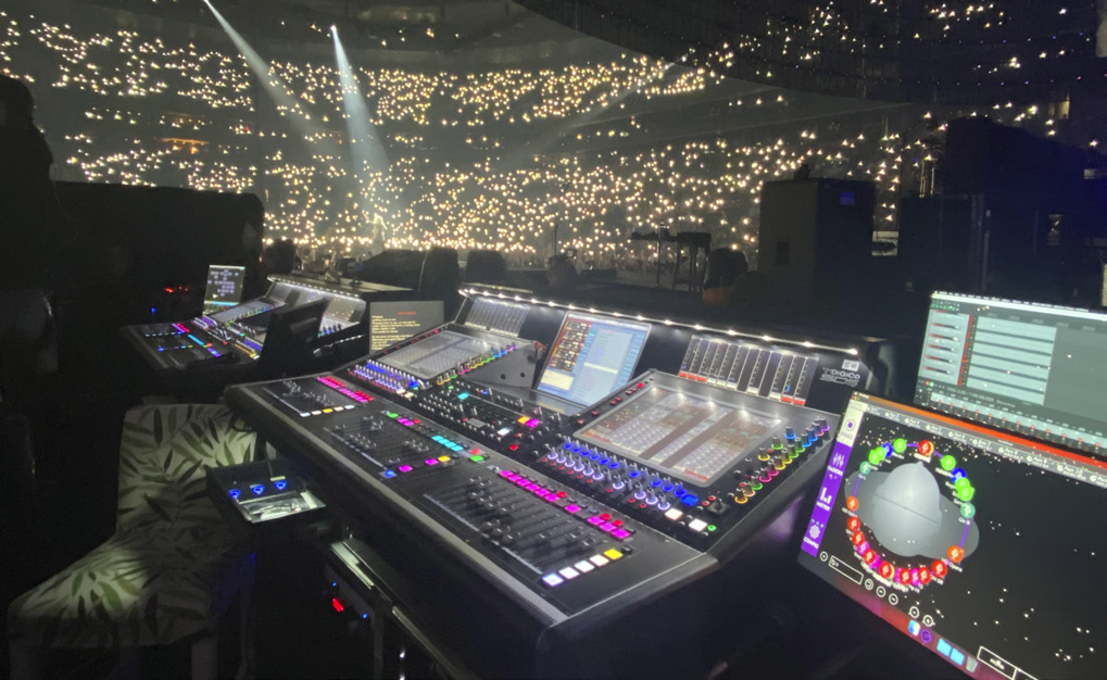 auditorium AV setup large hall sound system stage lighting and LED display conference hall LED setup auditorium technology solutions